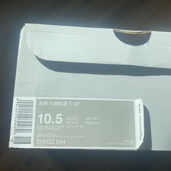 2011 Nike Air Force 1 Medium Grey Suede - Picture 11 of 14